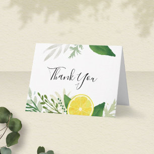 Carte Merci de citron frais