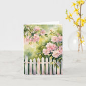 Carte Merci de clôture de poche blanc (Fleur jaune)