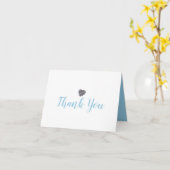 Carte Merci de coeur de caillou mou (Fleur jaune)