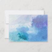 Carte Merci de couleur bleu eau (Dos)