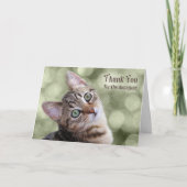 Carte Merci de don Tabby Kitten (Devant)