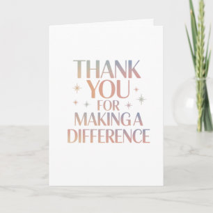 Carte Merci de Faire une Différence
