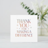 Carte Merci de Faire une Différence (Debout devant)