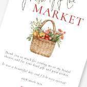 Carte Merci de Fête des mariées du marché agricole