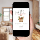 Carte Merci de Fête des mariées du marché agricole