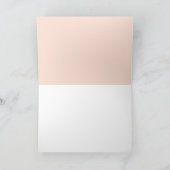 Carte Merci de Fête des mariées géométrique rose (Intérieur)