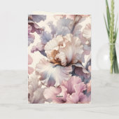 Carte Merci de Fête des mariées personnalisé Fleur rose (Dos)