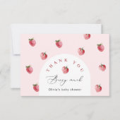 Carte Merci de fraise Merci (Devant)