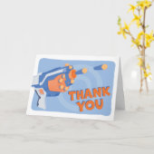 Carte Merci de la fête de la fléchette en mousse (Fleur jaune)