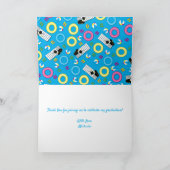 Carte Merci de la fête de la piscine (Intérieur)