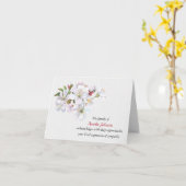 Carte Merci de la sympathie des fleurs d'Apple (Fleur jaune)