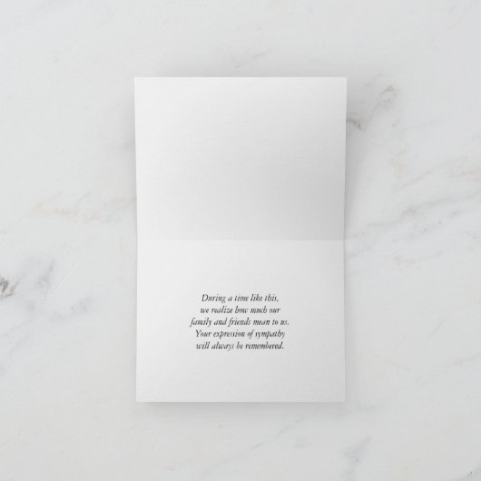 Carte Merci de la sympathie d'Hydrangea rose (Intérieur)