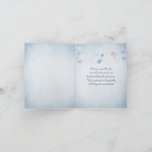 Carte Merci de la sympathie du papier caillé (Intérieur)