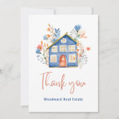 Carte Merci de l'immobilier | Appréciation client élégan (Devant)