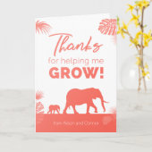 Carte Merci de m'aider à grandir ! (Fleur jaune)