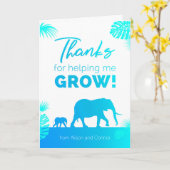 Carte Merci de m'aider à grandir ! (Fleur jaune)