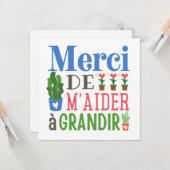 Carte Merci de m'aider à grandir (Devant/Arrière en situation)