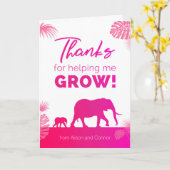 Carte Merci de m'aider à grandir ! (Fleur jaune)