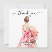 Carte Merci de Mariage aquarelle (Devant)