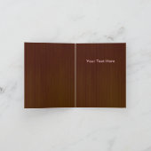 Carte Merci de Mariage rose rose bois rustique (Intérieur)