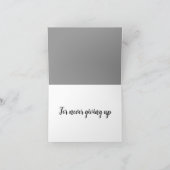 Carte Merci de ne jamais renoncer (Intérieur)