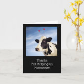 Carte Merci de nous aider à avancer (Fleur jaune)