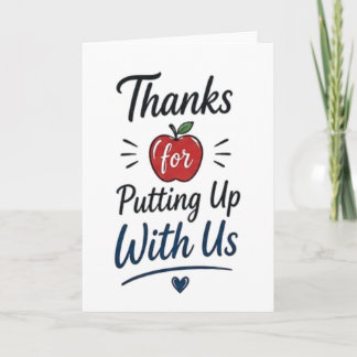 Carte Merci de nous avoir supportés