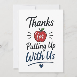 Carte Merci de nous avoir supportés