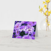 Carte Merci de passion pourpre (Fleur jaune)