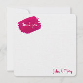 Carte Merci de peinture rose (Devant)