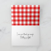 Carte Merci de plongée de buffle blanc rouge (Intérieur)