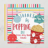 Carte merci de popcorn dans open house popcorn cadeau (Devant / Derrière)