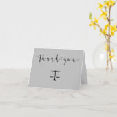 Carte Merci de procureur classique (Fleur jaune)