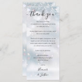 Carte Merci de réception de neige hivernale (Devant / Derrière)