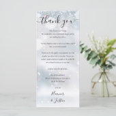 Carte Merci de réception de neige hivernale (Debout devant)