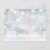 Carte Merci de réception de neige hivernale (Dos)