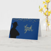 Carte Merci de retrait de la patrouille de la route bleu (Fleur jaune)