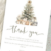 Carte Merci de script de l'arbre de Noël