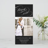 Carte Merci de script photo Mariage noir (Debout devant)