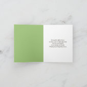 Carte Merci de sympathie Chongbirds sur une clôture (Intérieur)