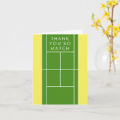 Carte Merci de tennis (Fleur jaune)