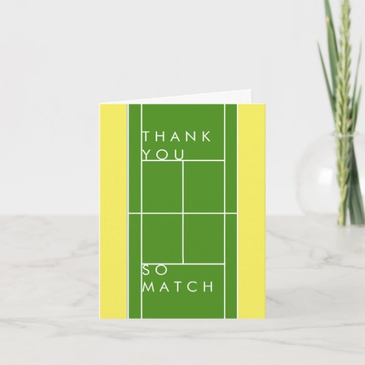 Carte Merci de tennis (Devant)
