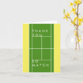 Carte Merci de tennis (Fleur jaune)