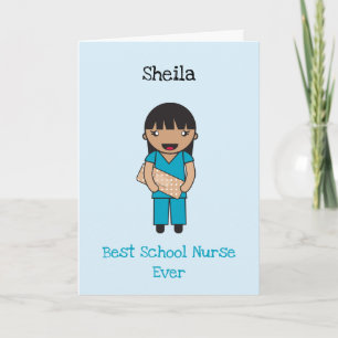 Carte Merci de travail en ligne de première ligne Chibi 