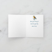 Carte Merci de votre jardin d'oiseaux faune Merci (Intérieur)