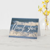 Carte Merci décontracté d'écriture manuscrite écrasant d (Fleur jaune)