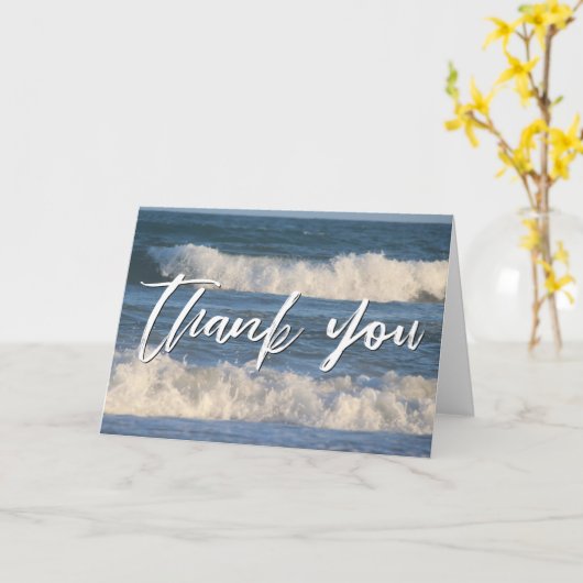 Carte Merci décontracté d'écriture manuscrite écrasant d (Fleur jaune)