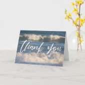 Carte Merci décontracté d'écriture manuscrite écrasant l (Fleur jaune)