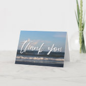 Carte Merci décontracté écriture manuscrite Soirée Ocean (Devant)