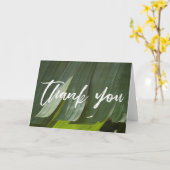 Carte Merci d'écriture décontractée, feuille de banane p (Fleur jaune)